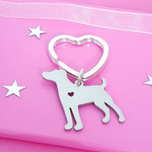Load image into Gallery viewer, Labrador Keyring Silver
