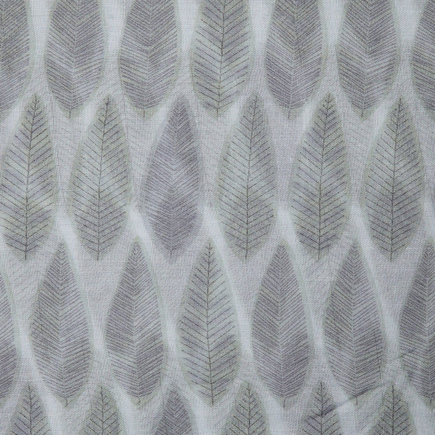 Leaf Print Scarf Grey