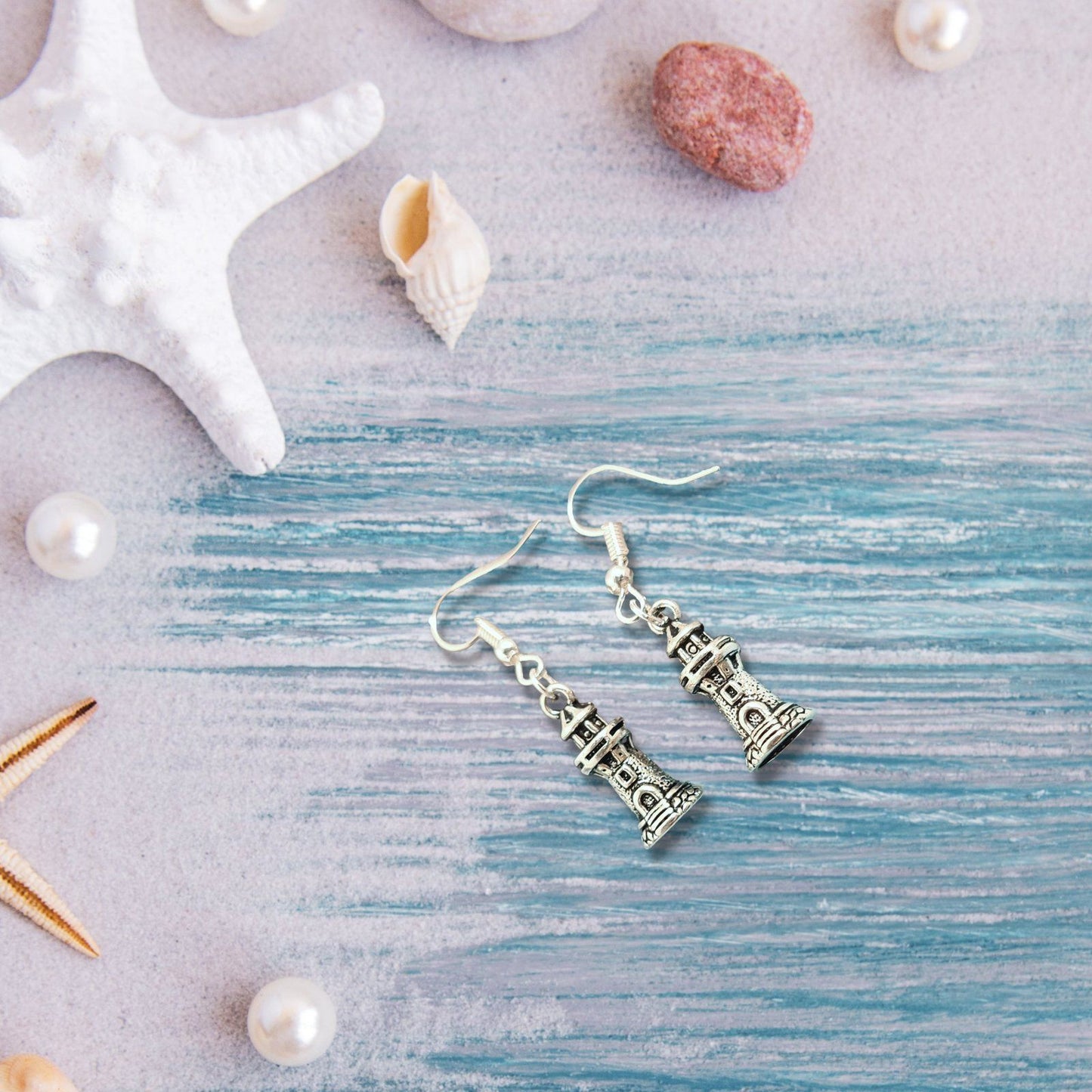 Lighthouse Earrings Silver
