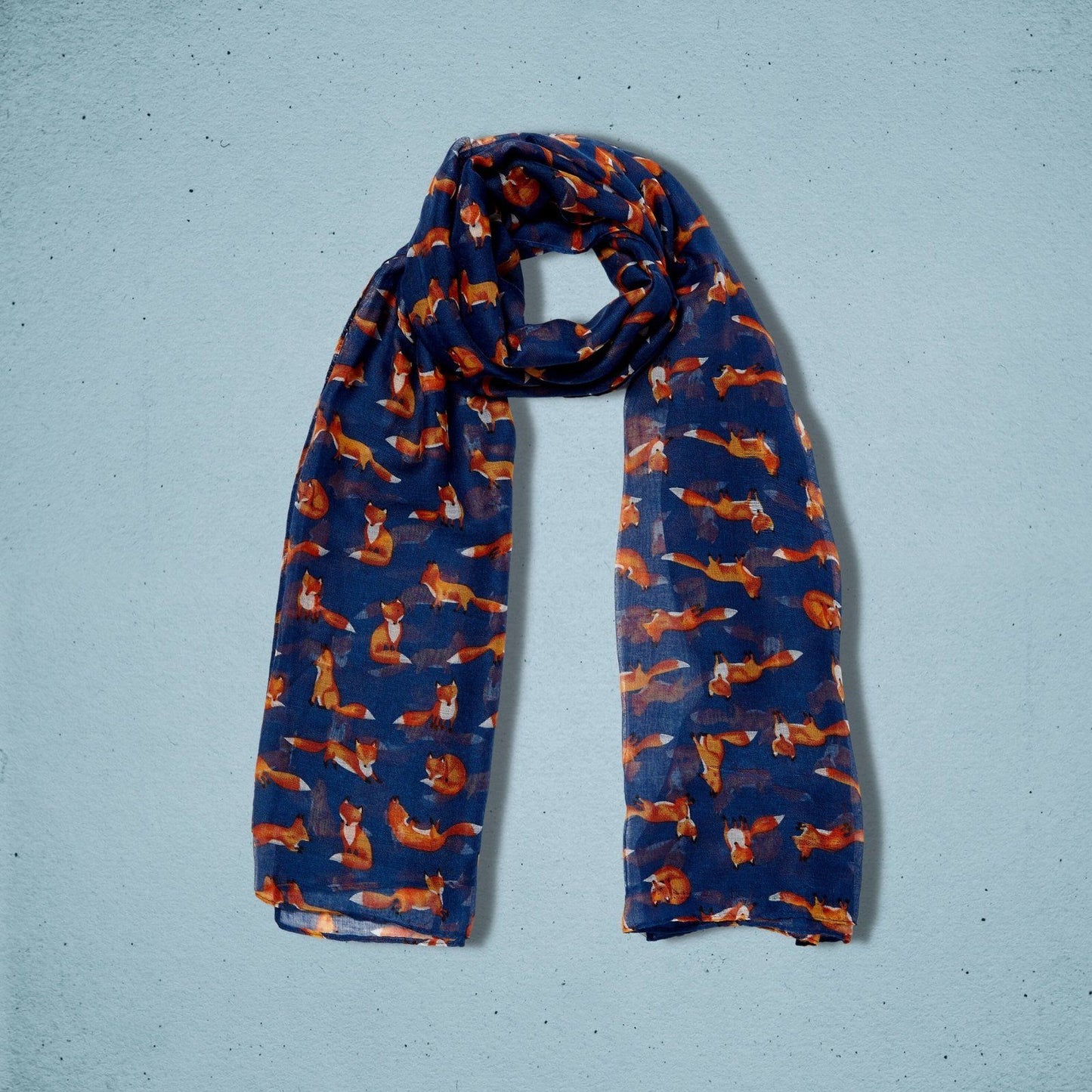 Little Foxes Scarf Dark Blue