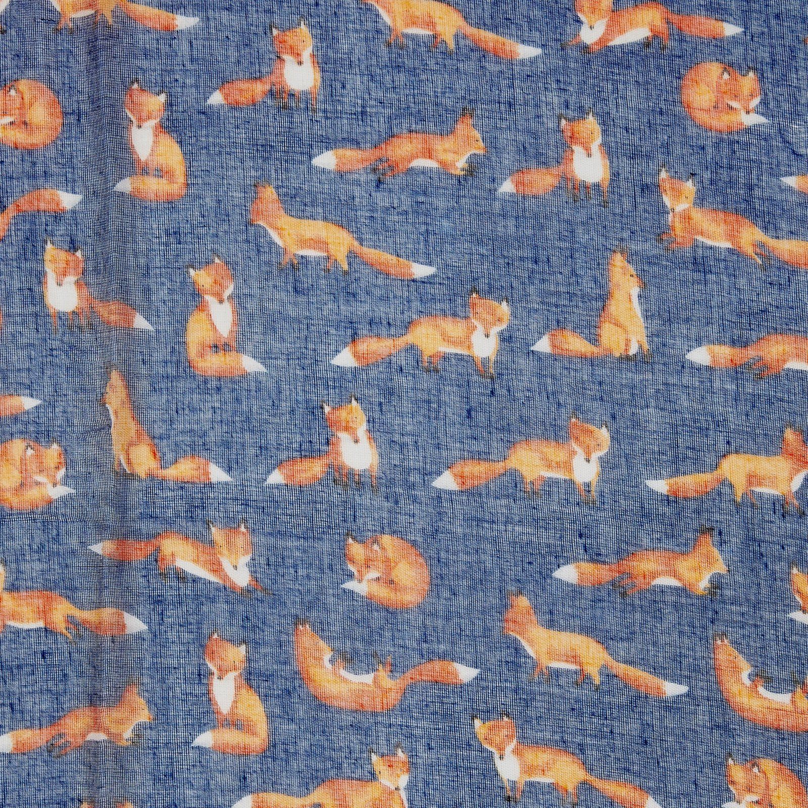 Little Foxes Scarf Dark Blue