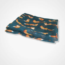 Load image into Gallery viewer, Little Foxes Scarf Teal
