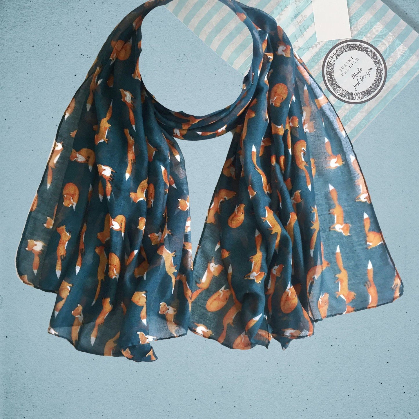 Little Foxes Scarf Teal