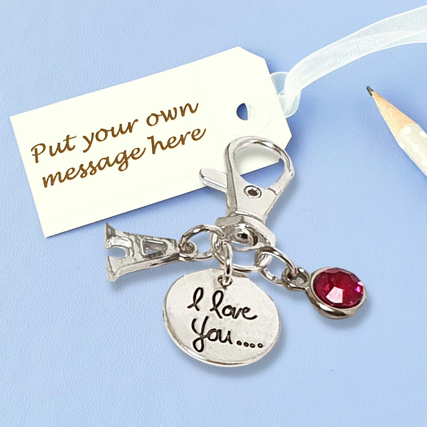 Love Bag Clip Silver