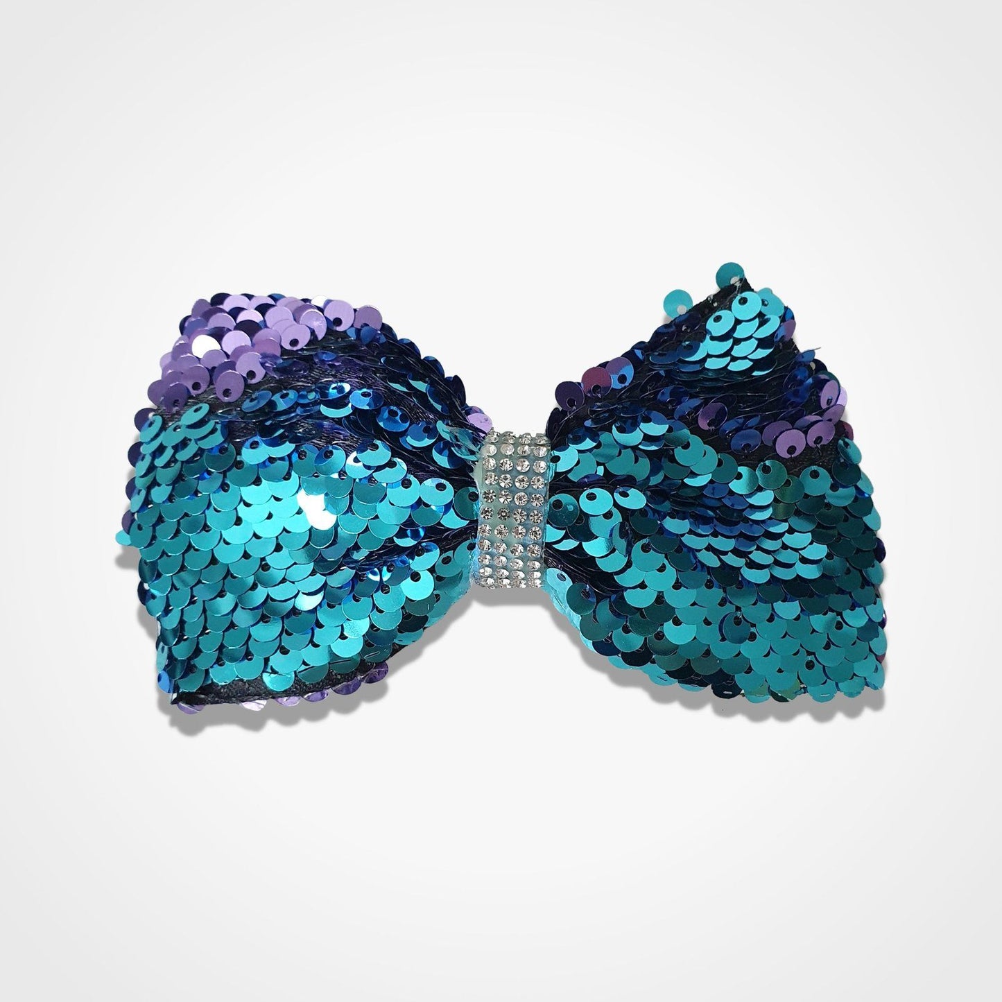 Mermaid Sequin Dog Bow Tie Blue Purple