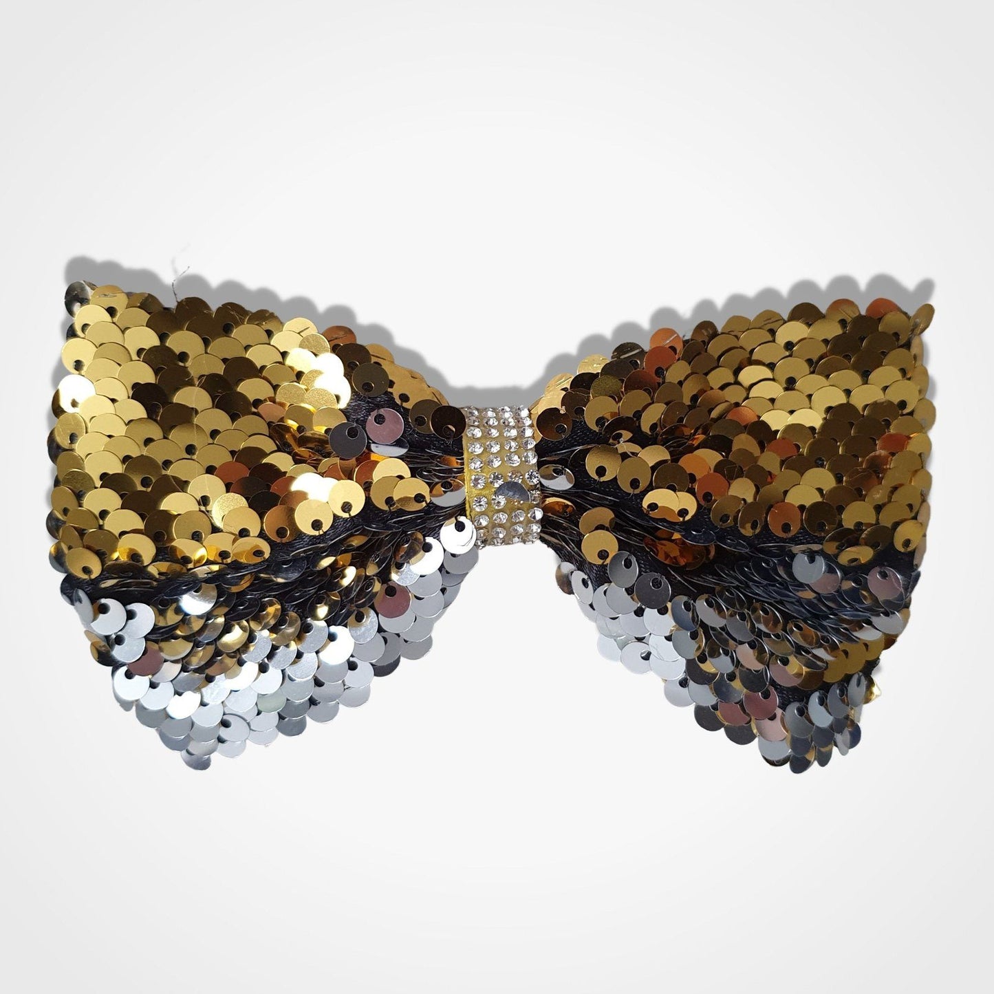 Mermaid Sequin Dog Bow Tie Gold Silver