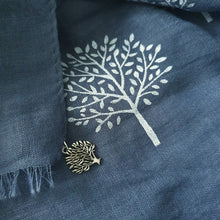 Load image into Gallery viewer, Mulberry Tree Scarf Dark Blue
