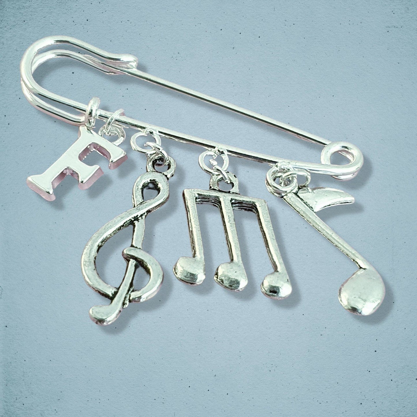 Music Lovers Brooch Silver