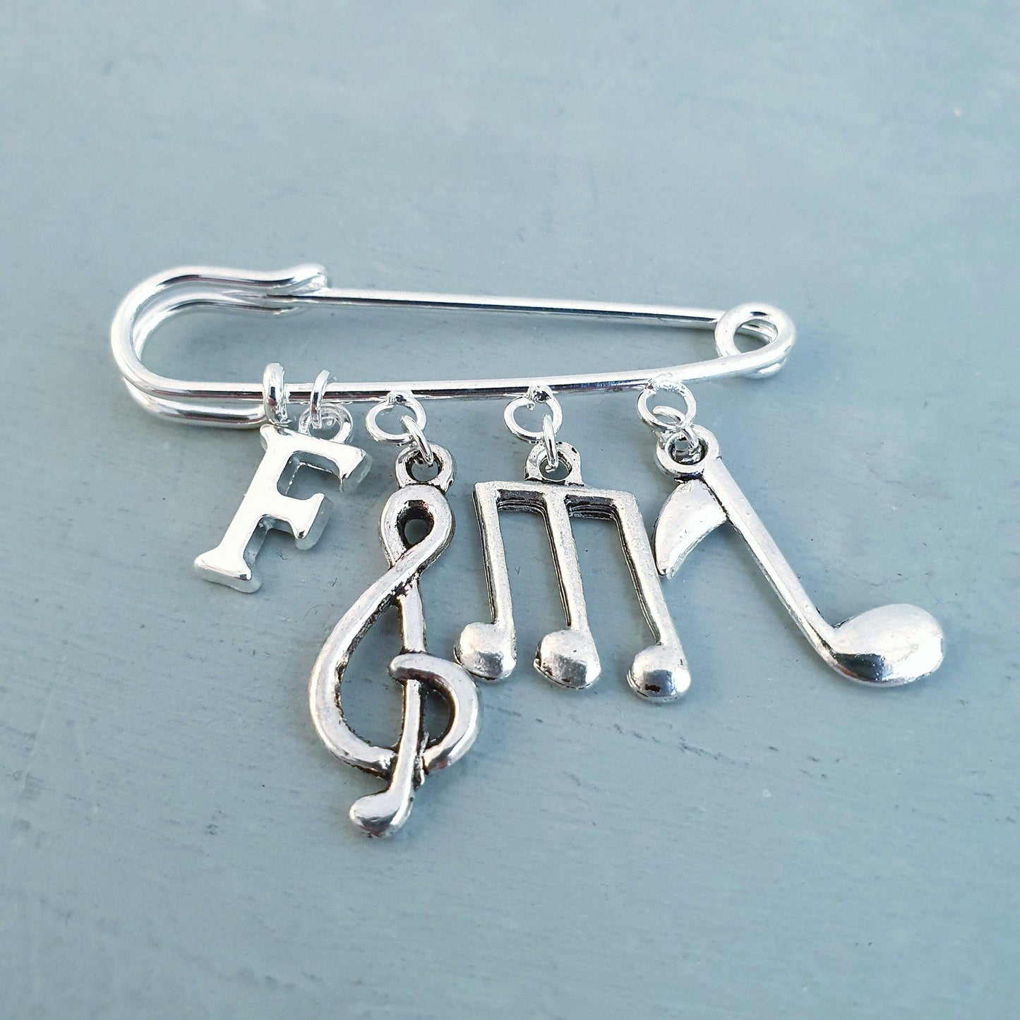 Music Lovers Brooch Silver