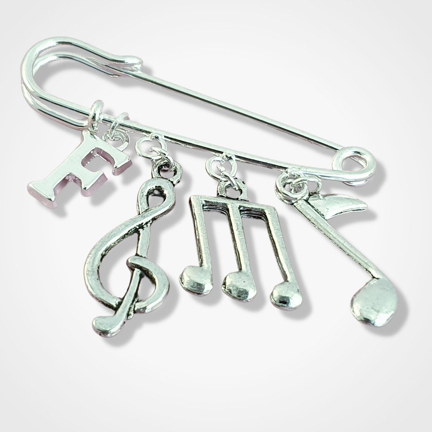 Music Lovers Brooch Silver