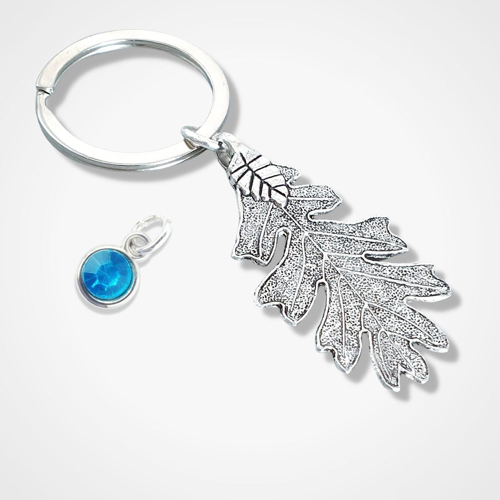 Oak Leaf Keyring Silver