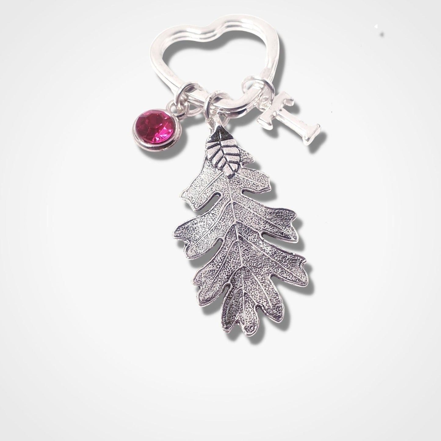 Oak Leaf keyring Silver