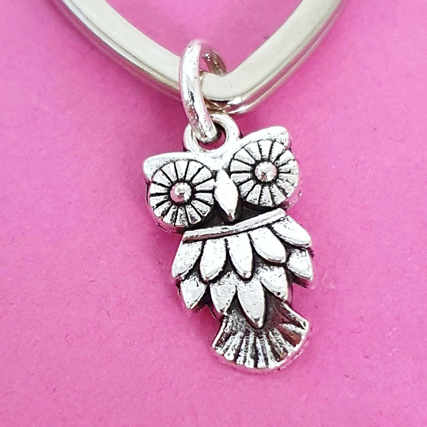 Owl Keyring Silver