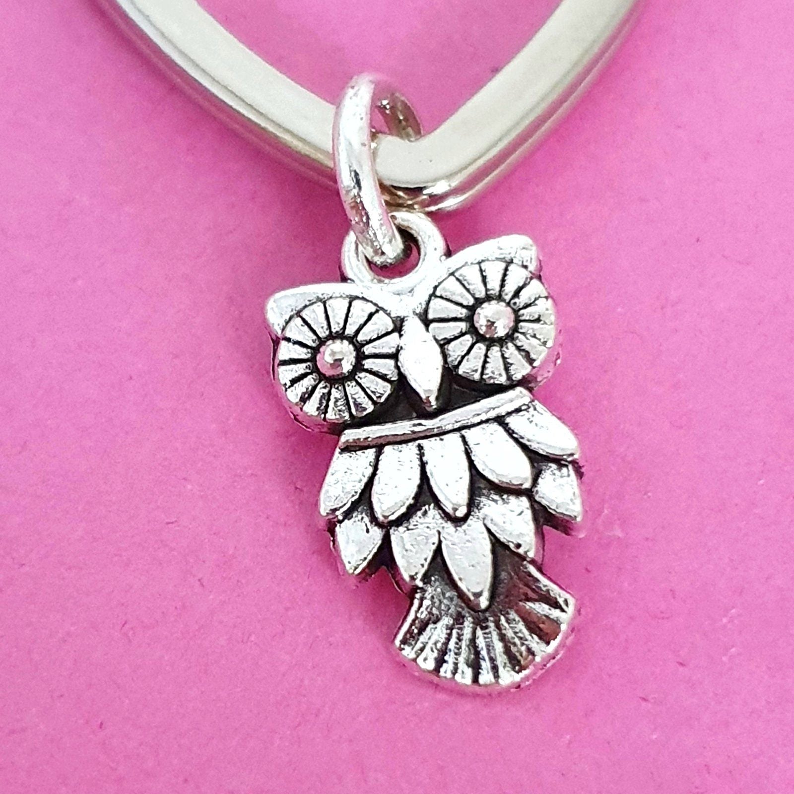 Owl Keyring Silver
