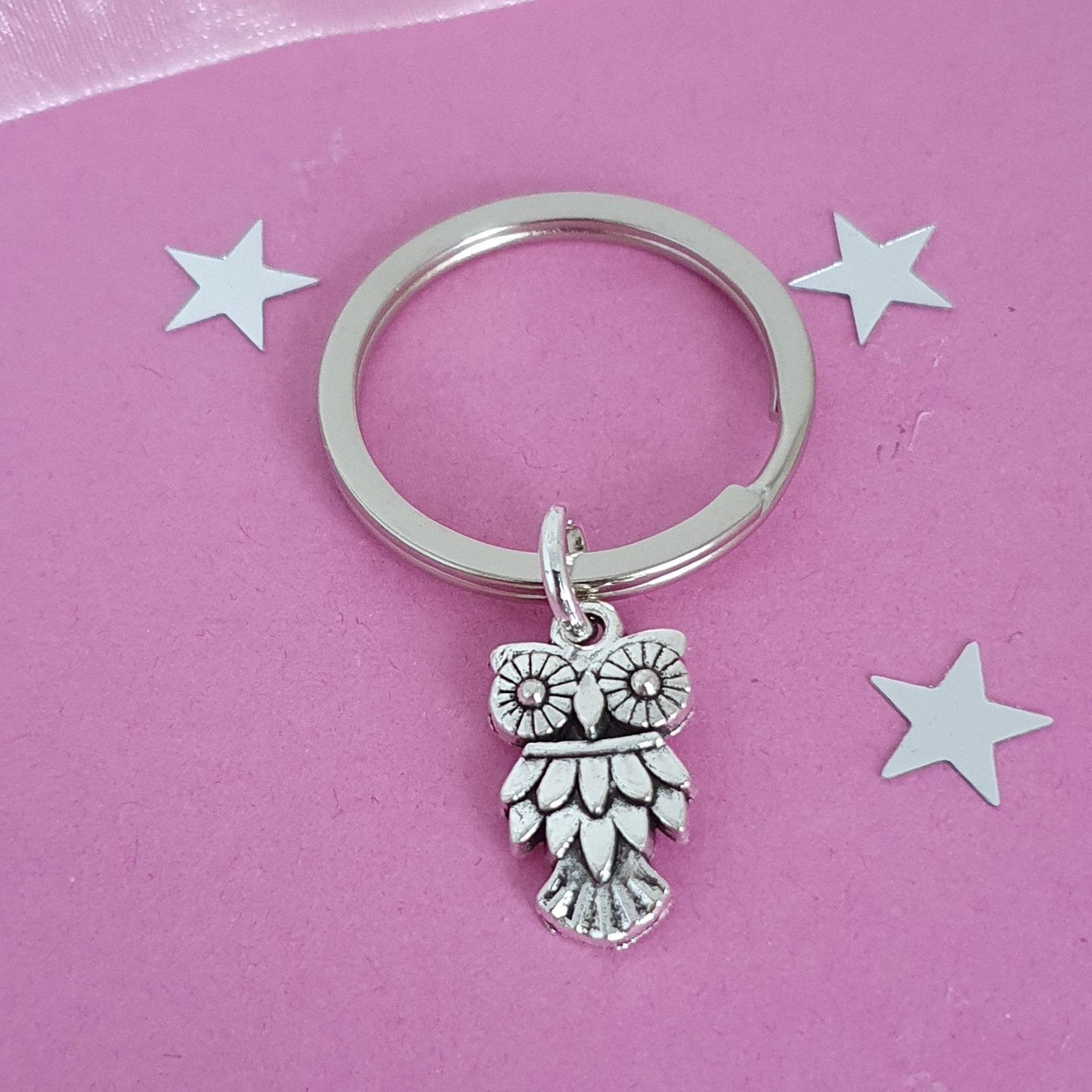 Owl Keyring Silver