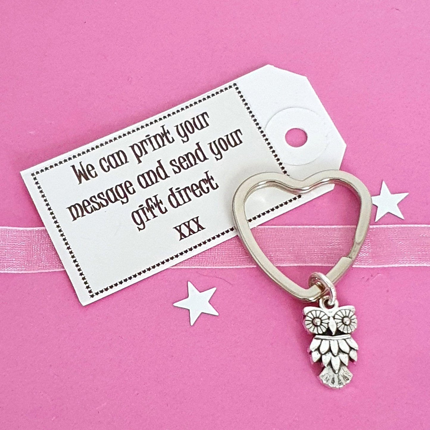 Owl Keyring Silver