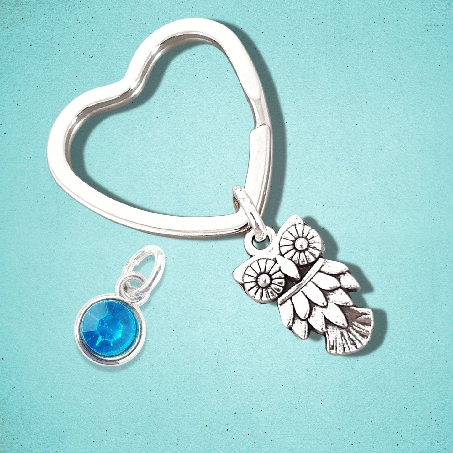 Owl Keyring Silver