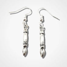 Load image into Gallery viewer, Paintbrush Earrings Silver
