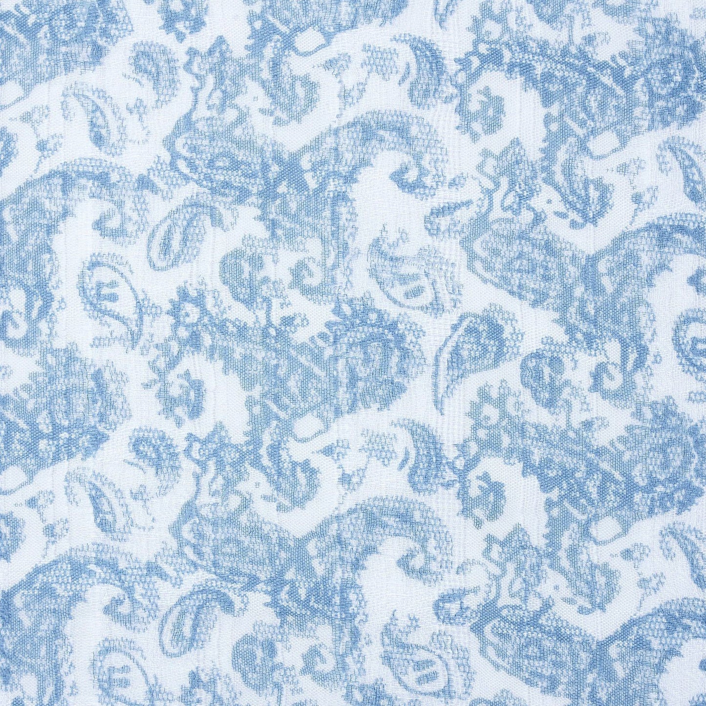 Paisley Print Scarf Delft Blue