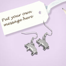 Load image into Gallery viewer, Pig Earrings Silver
