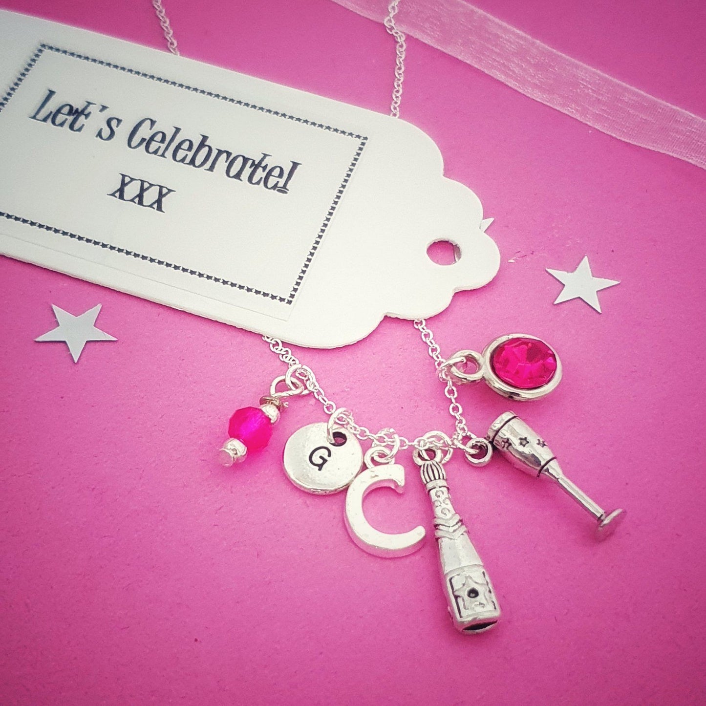 Prosecco Lover Necklace Silver