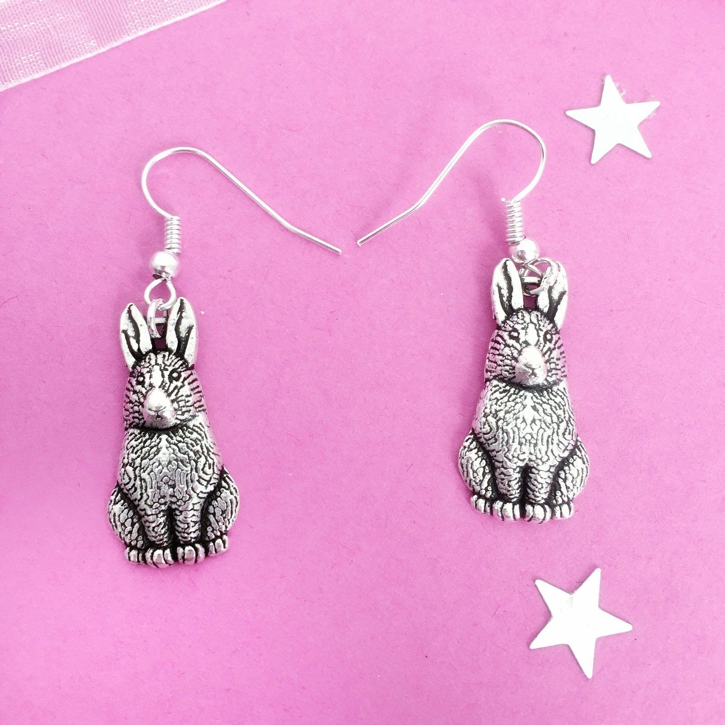 Rabbit Earrings Silver