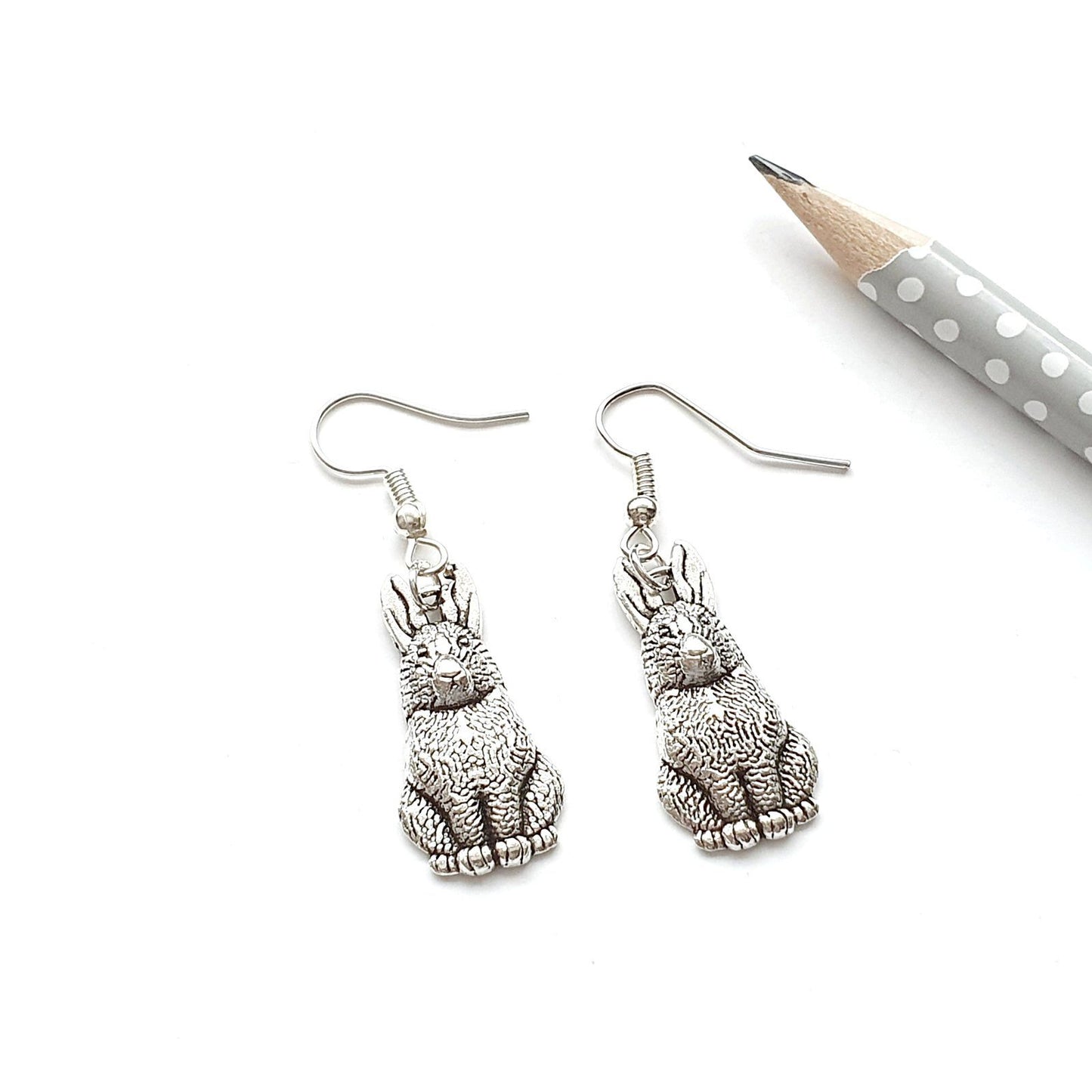 Rabbit Earrings Silver