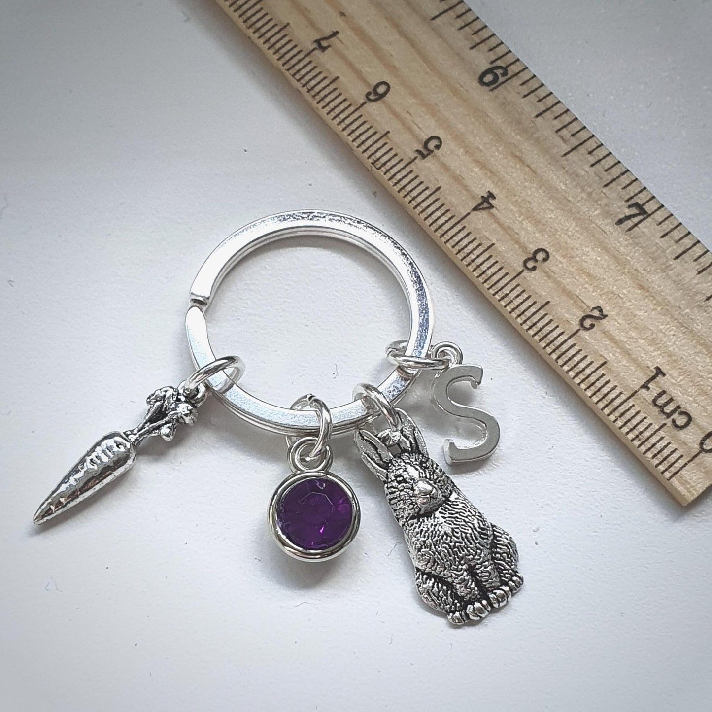 Rabbit Keyring Silver