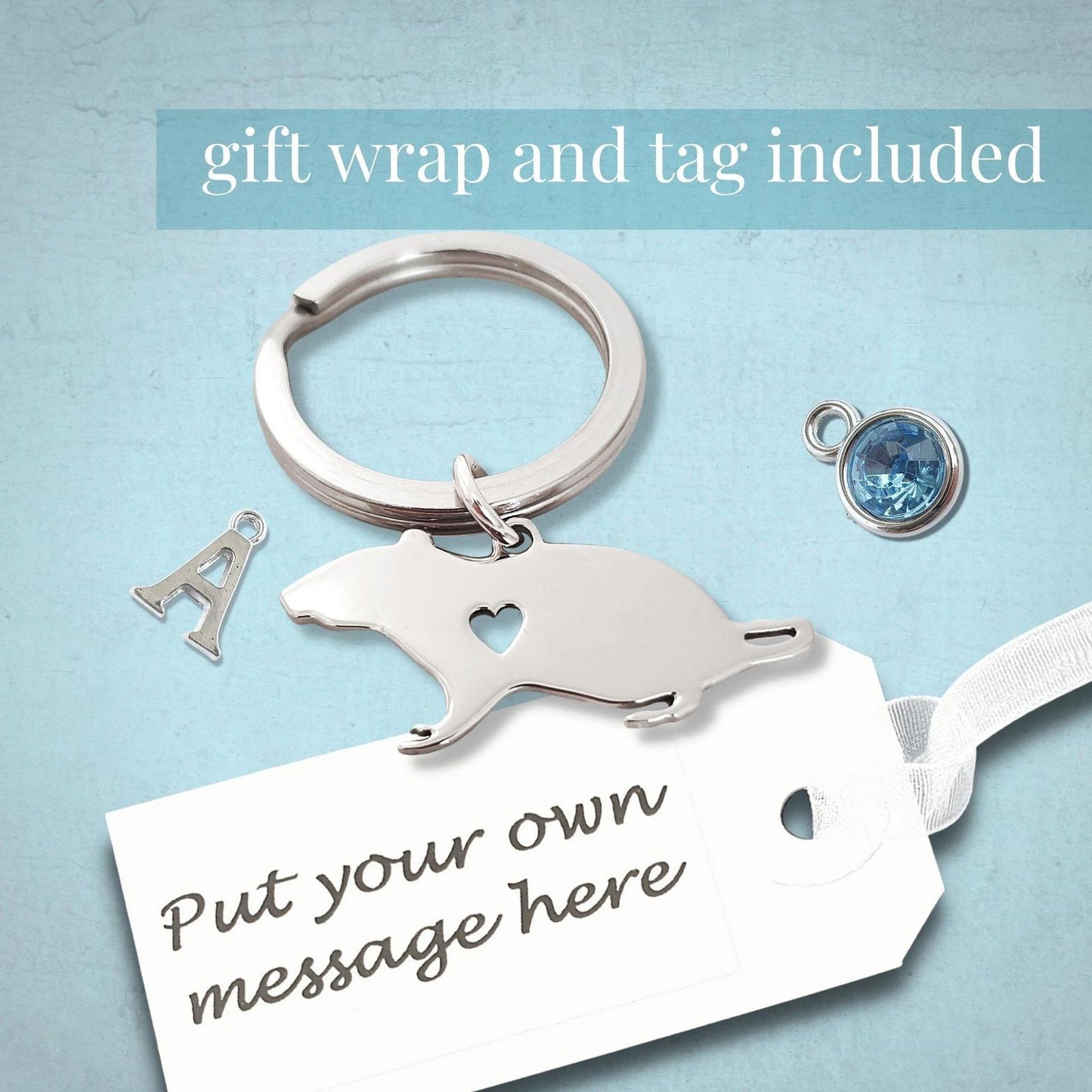 Rat Keyring Silver