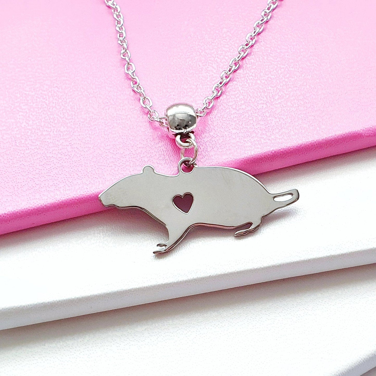 Rat Necklace Silver