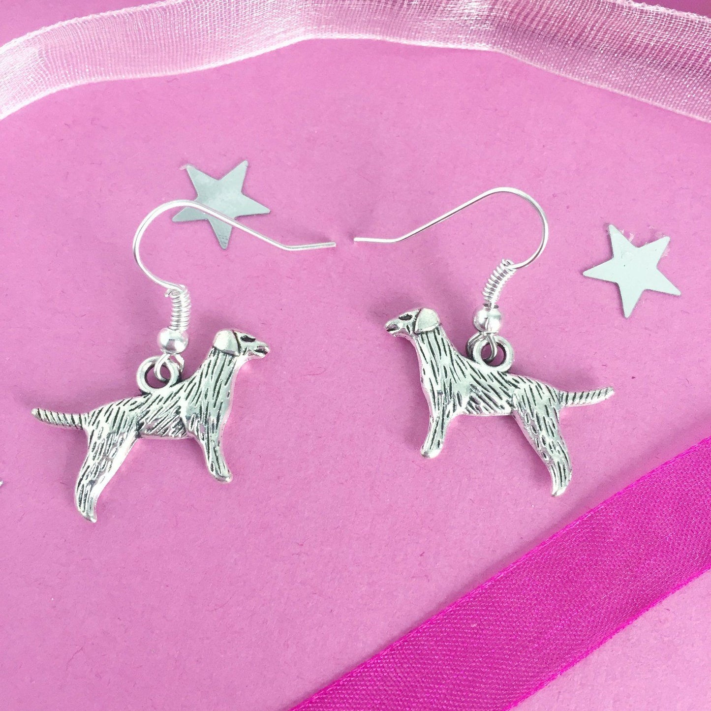 Retriever Earrings Silver