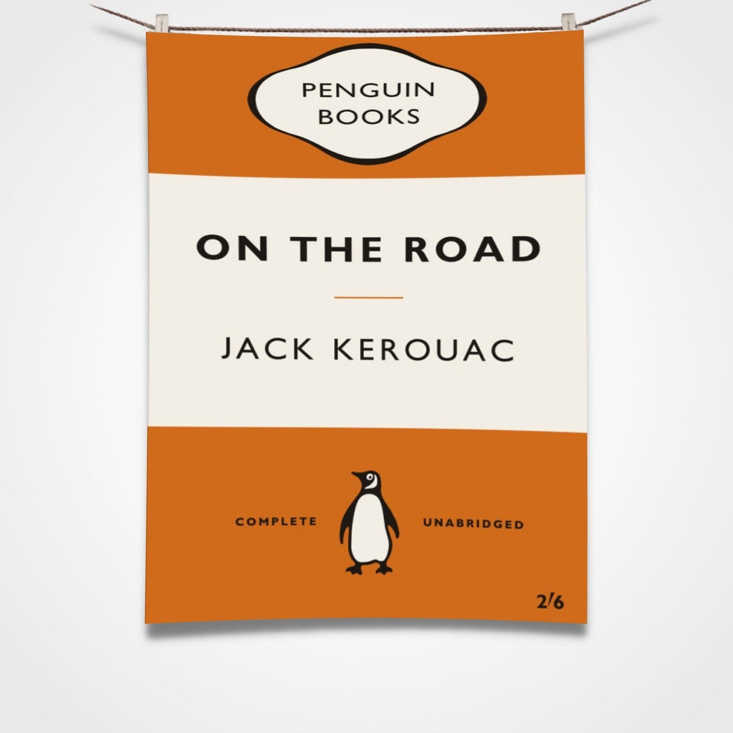 Road Tea Towel Orange