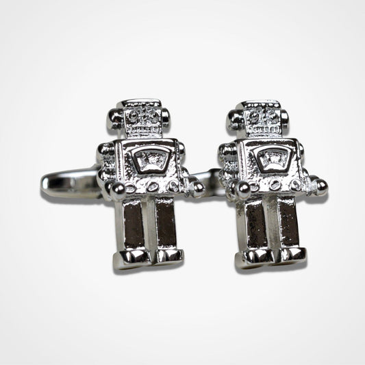 Robot Cufflinks Silver