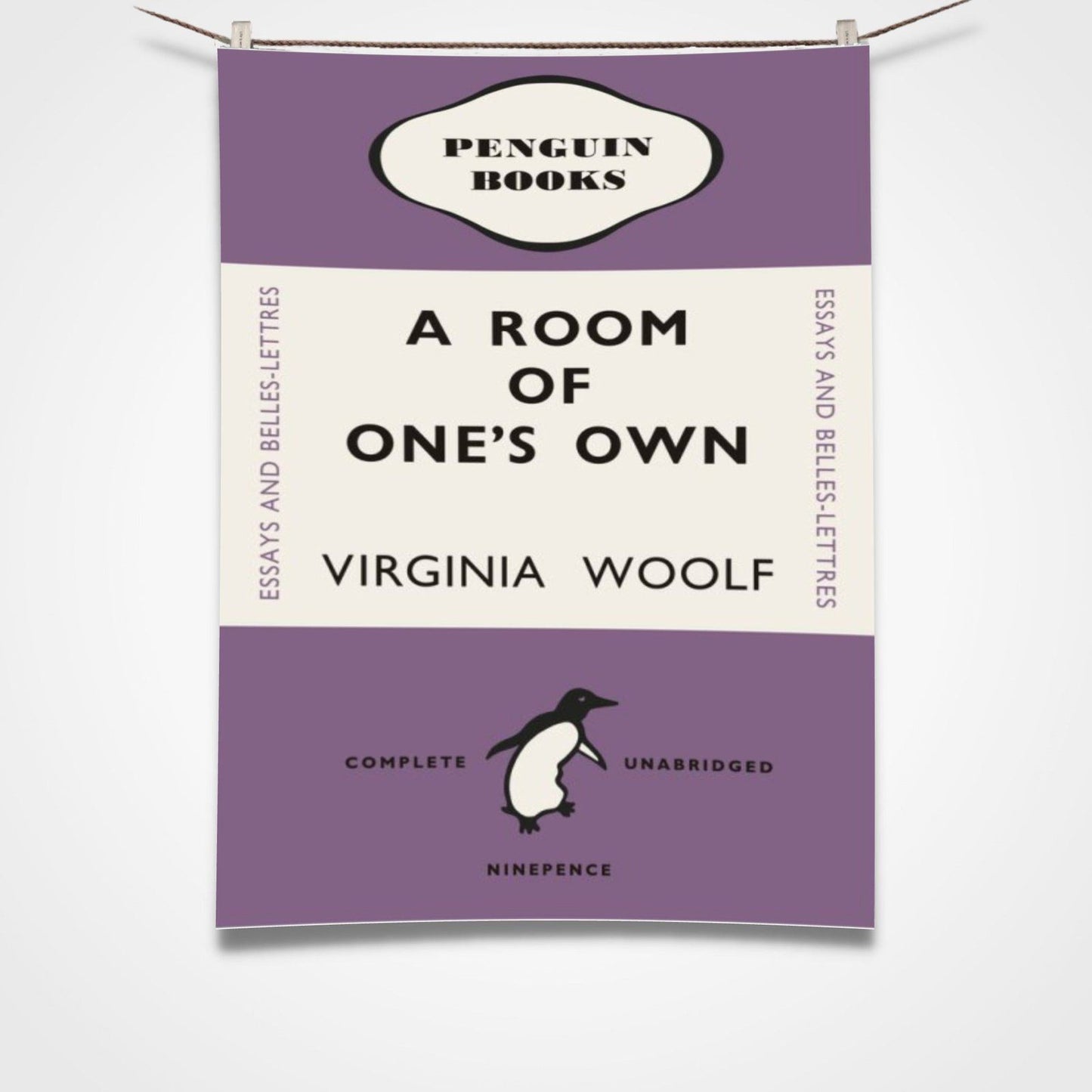 Room One Tea Towel Mauve