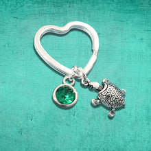 Load image into Gallery viewer, Sea Turtle Keyring Silver
