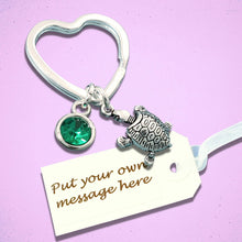 Load image into Gallery viewer, Sea Turtle Keyring Silver
