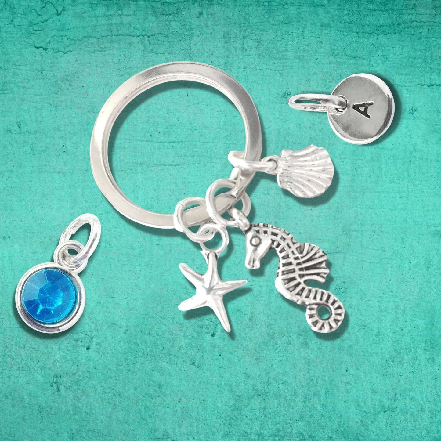 Seahorse Keyring Silver