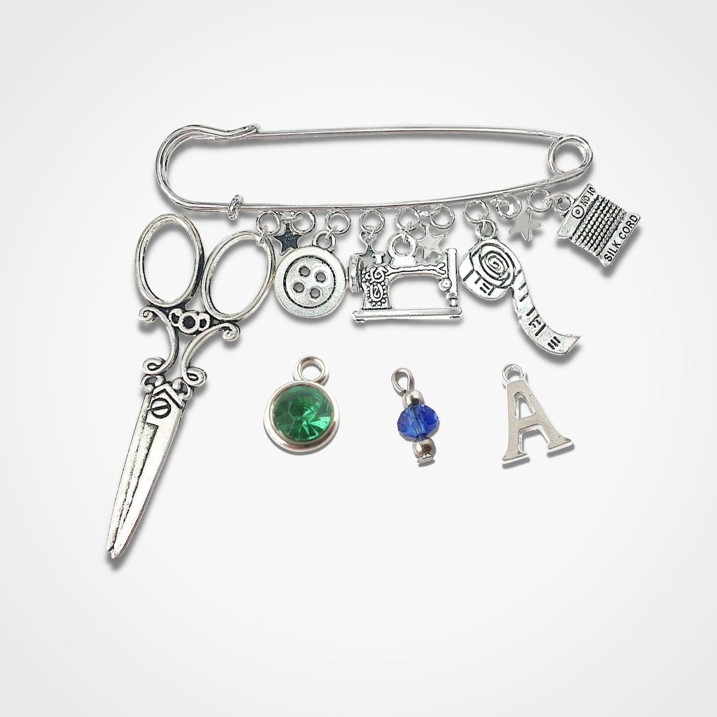 Seamstress Brooch Silver