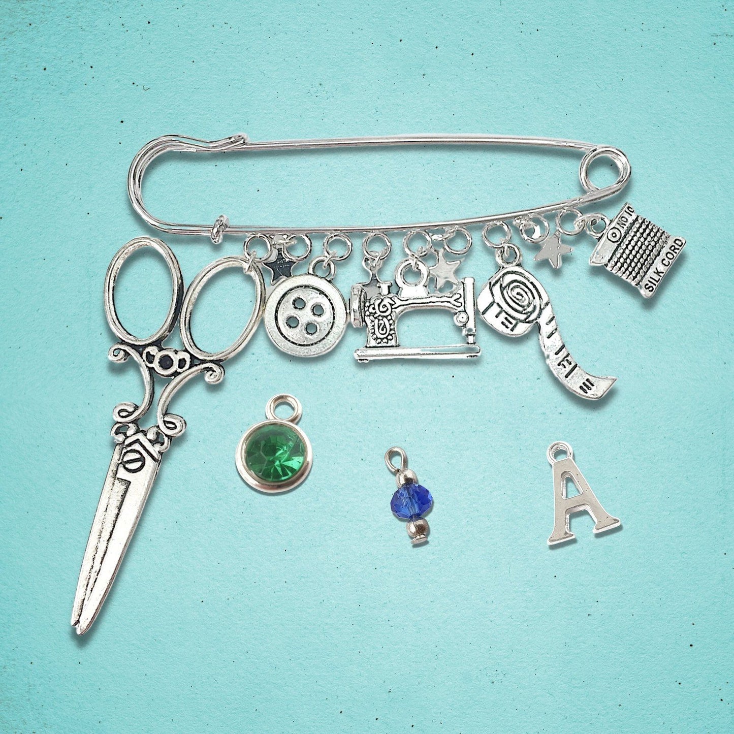 Seamstress Brooch Silver
