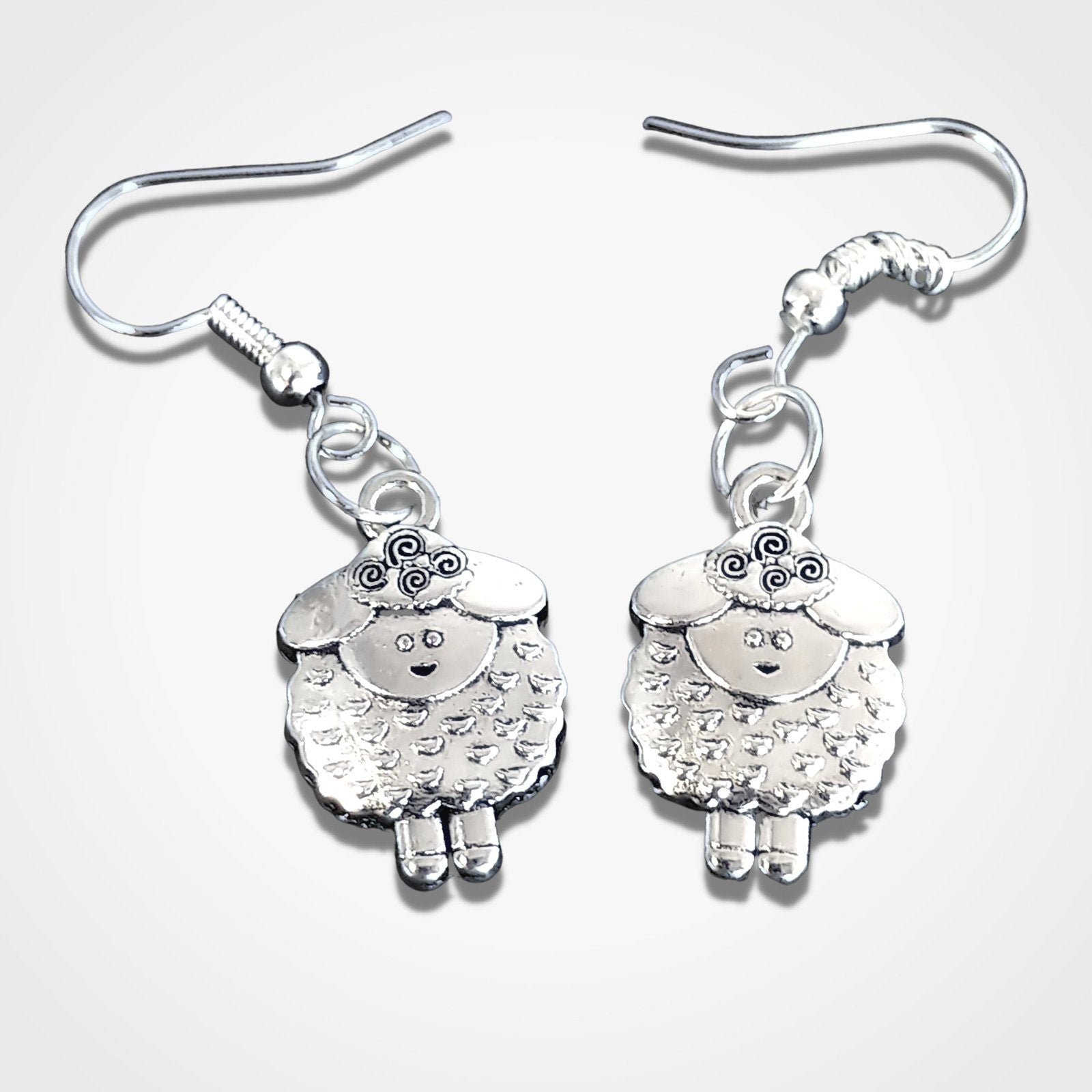 Sheep Earrings Silver