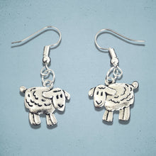 Load image into Gallery viewer, Sheep Earrings Silver
