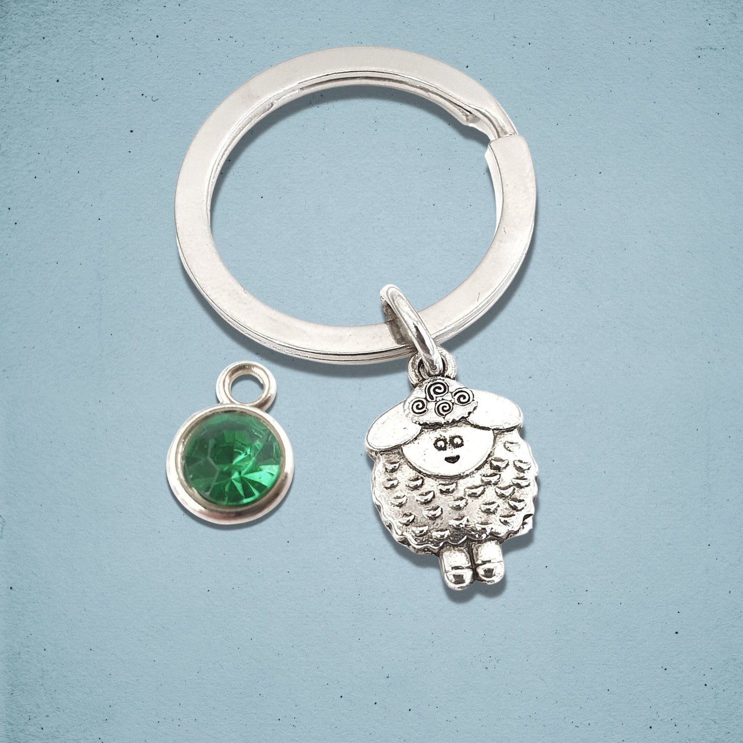 Sheep Keyring Silver