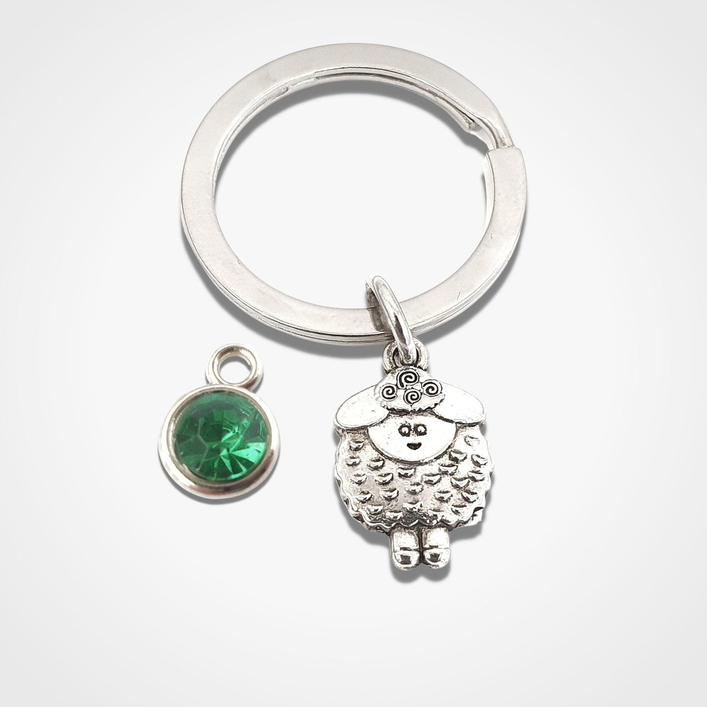 Sheep Keyring Silver