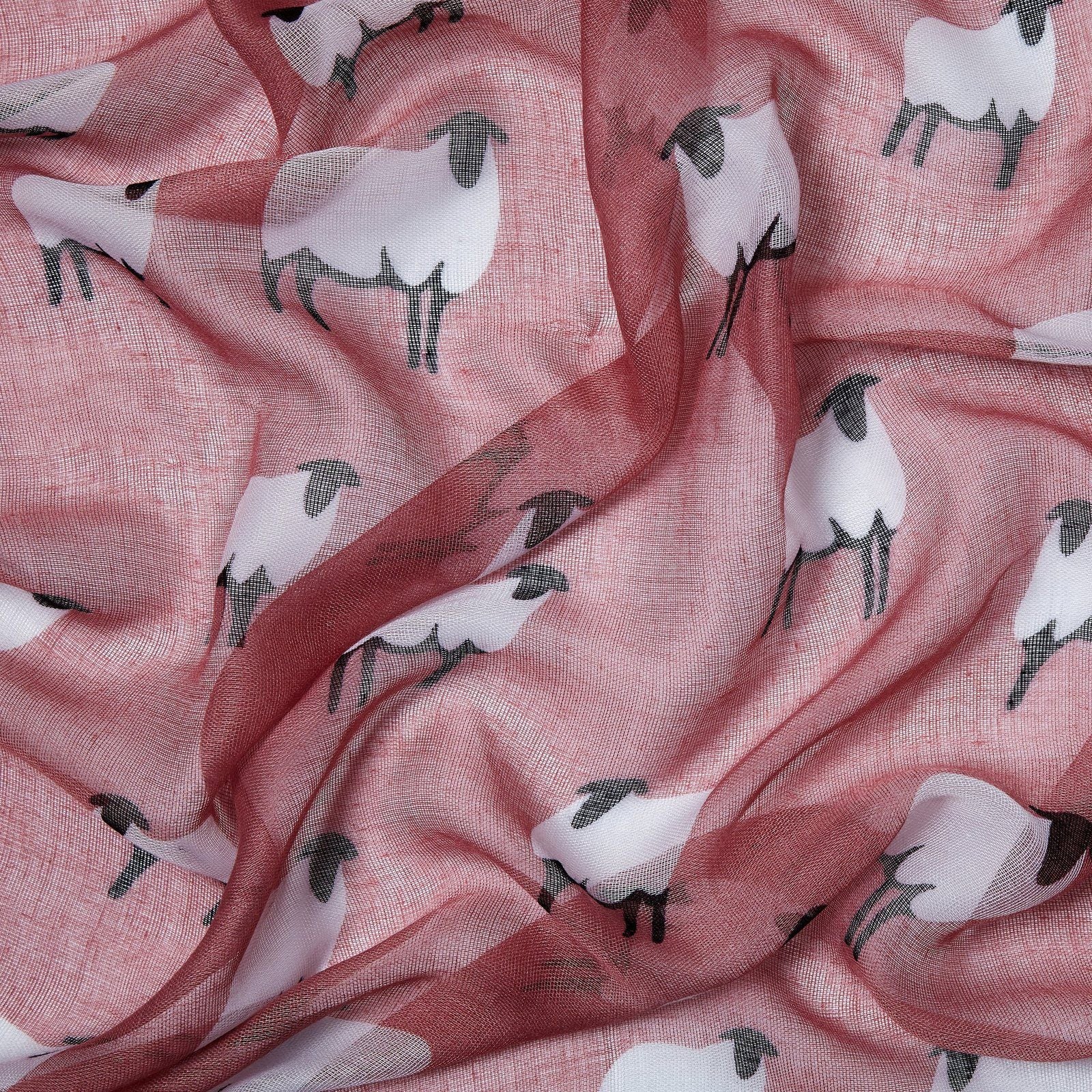 Sheep Scarf Pink