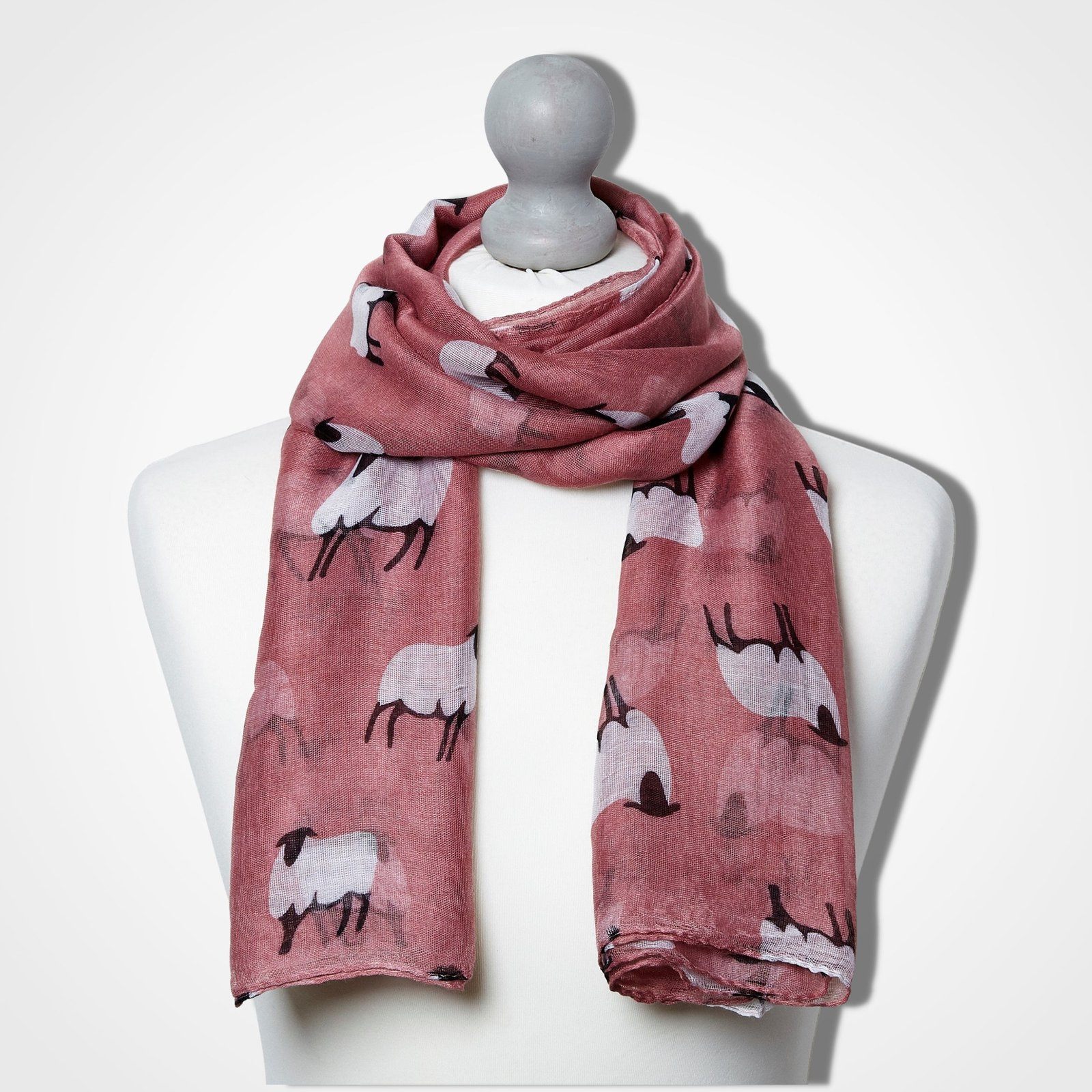 Sheep Scarf Pink