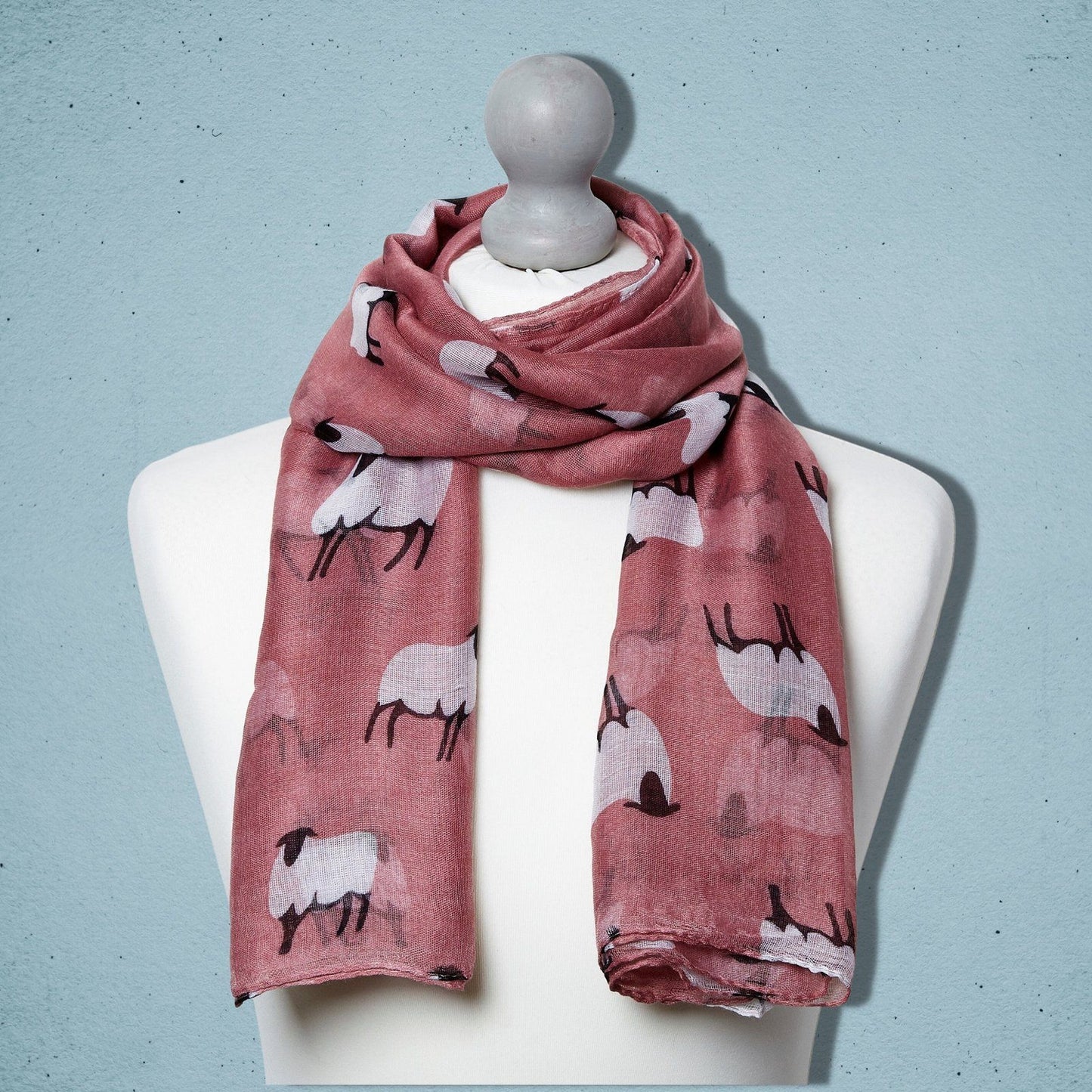 Sheep Scarf Pink