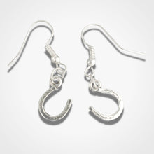 Load image into Gallery viewer, Silver Horseshoe Earrings
