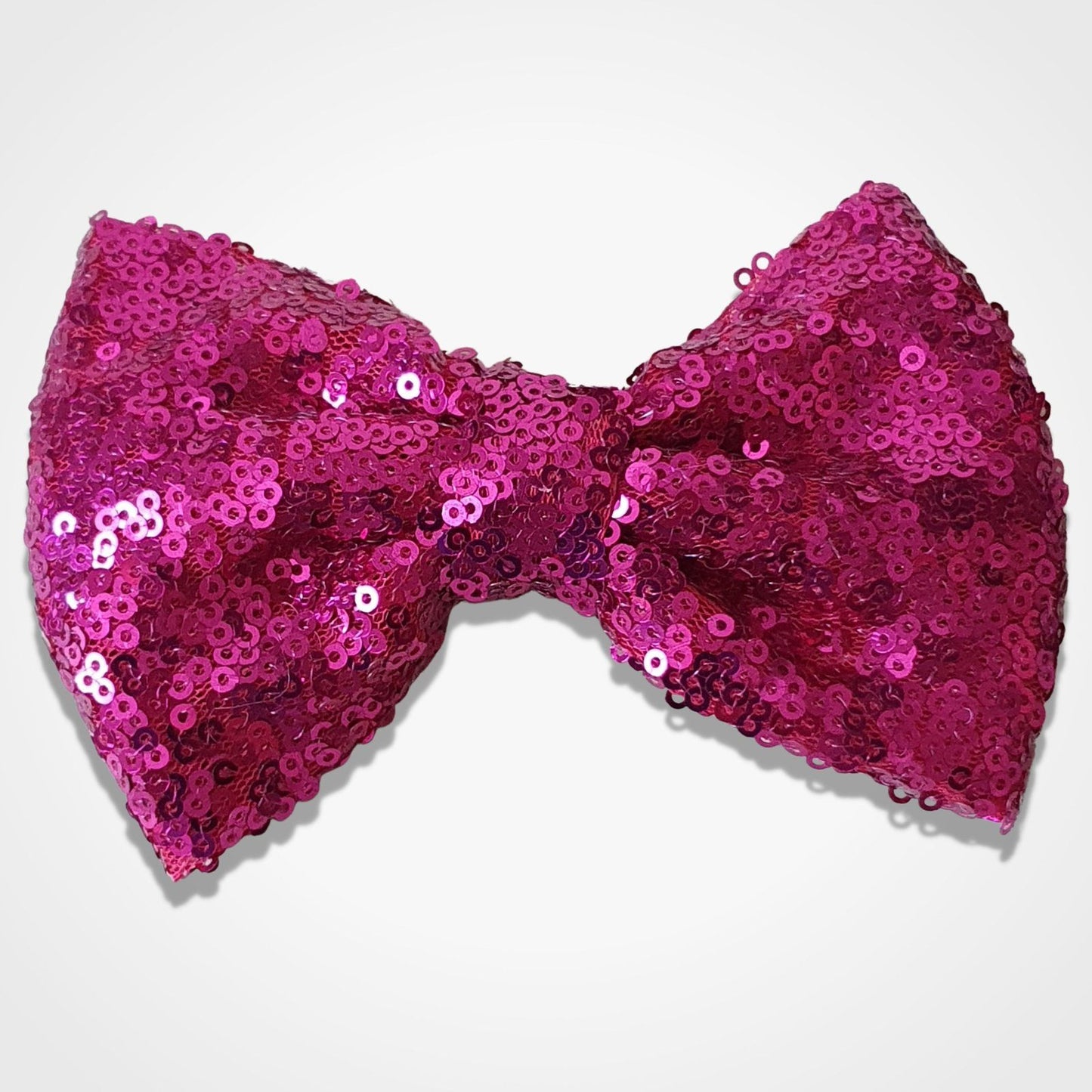 Sparkly Dog Bow Tie Cerise