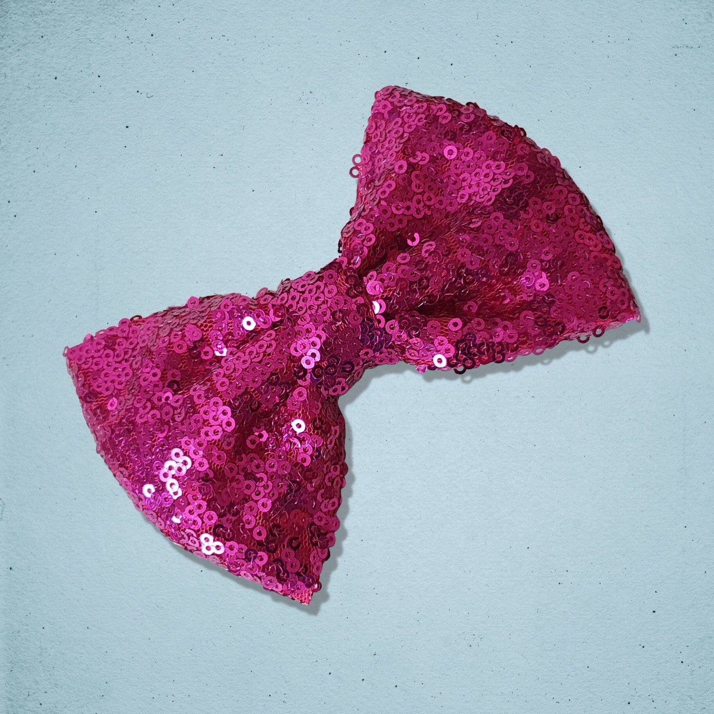 Sparkly Dog Bow Tie Cerise