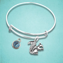 Load image into Gallery viewer, Squirrel Bangle Silver
